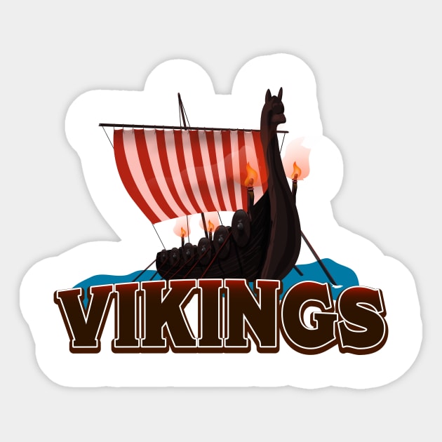 Vikings Sticker by nickemporium1